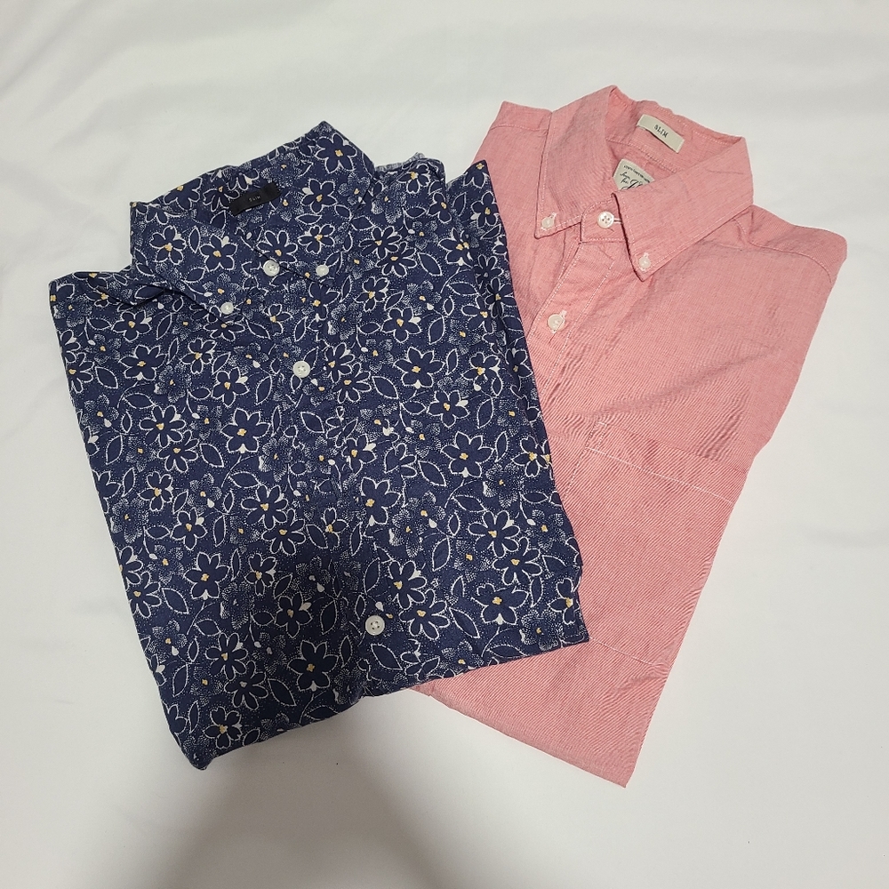 JCREW Pink and Blue Dress Shirts